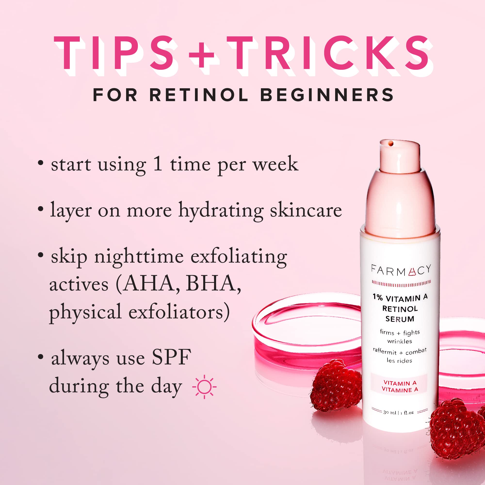 Farmacy Retinol Serum featuring upcycled ingredients and sustainable nourishment