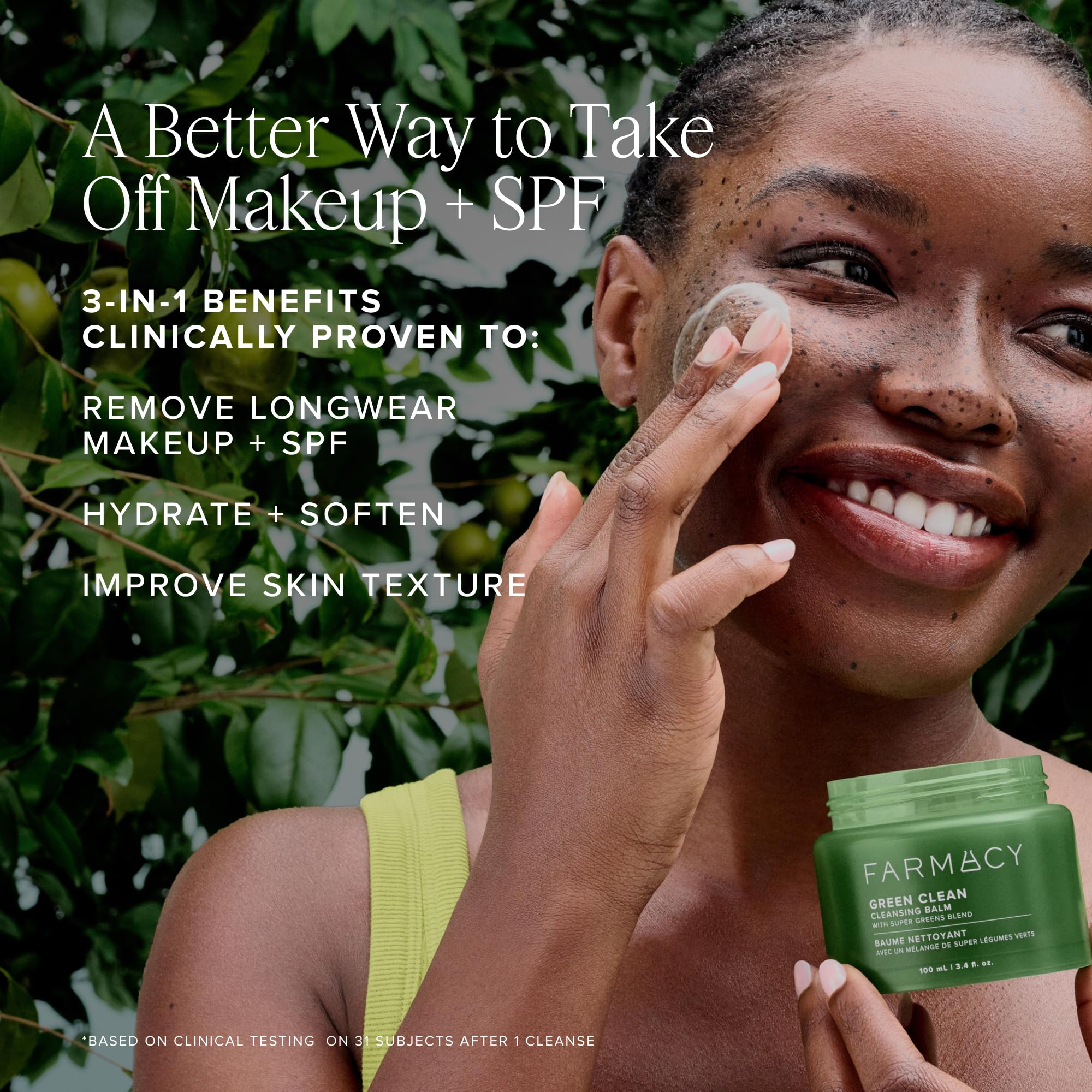 Farmacy Wake Up Honey eye cream dispense smooths under-eye area.