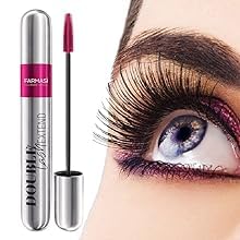 Farmasi Double Lash Extend Mascara finish on lashes for dramatic length with separation.