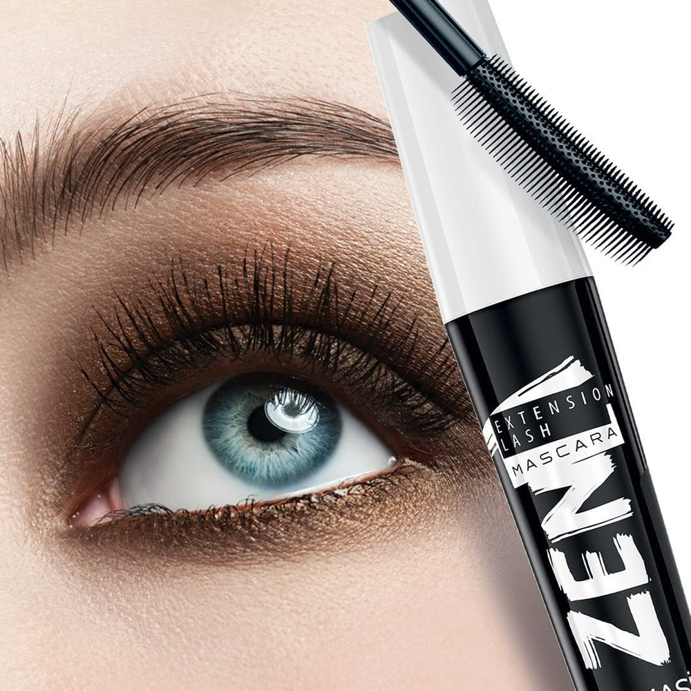 Farmasi Zen Extension Lash Mascara silicone brush closeup enables precise, clump-free definition