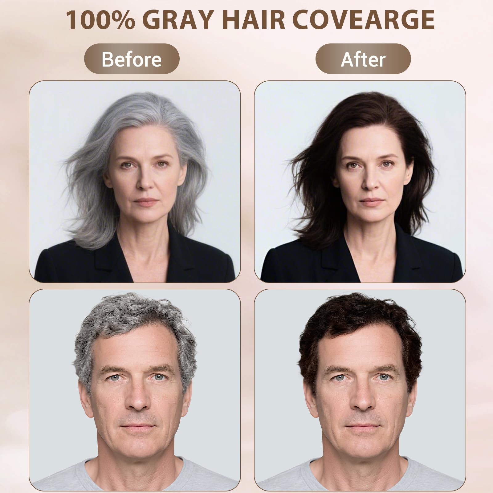 Farndu label highlights ammonia-free formula for safe at-home color.
