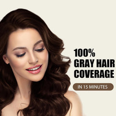 Farndu Dark Brown Hair Dye Shampoo application demonstrates simple at-home use.