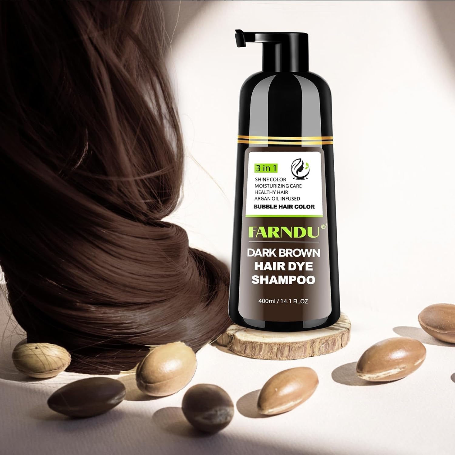 Farndu Easy 15-20 Minute Application suggests quick color routine for busy days.