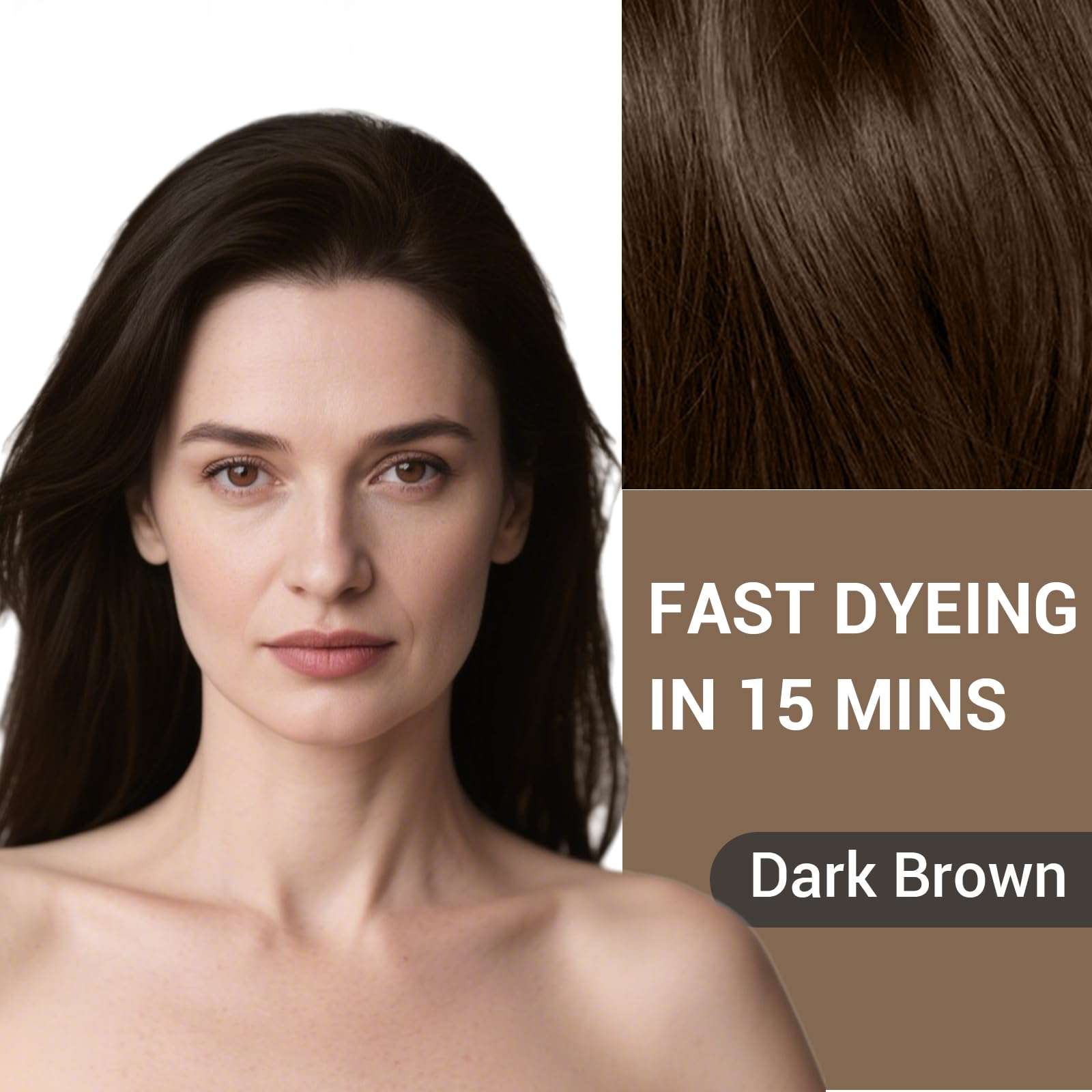 Farndu natural ingredients close-up emphasizes ammonia-free and parabens-free formula.