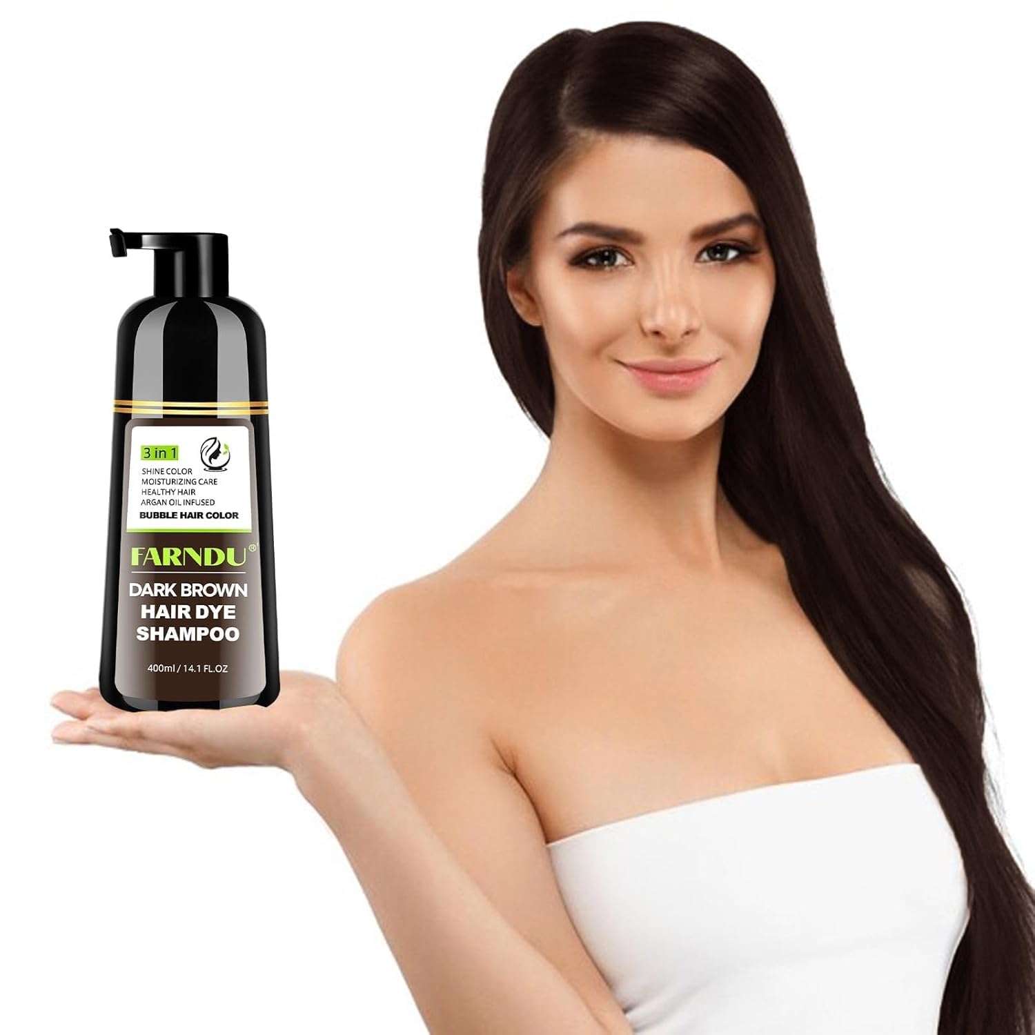Farndu Sensitive-Scalp-Friendly formula indicates gentle color for sensitive scalps.