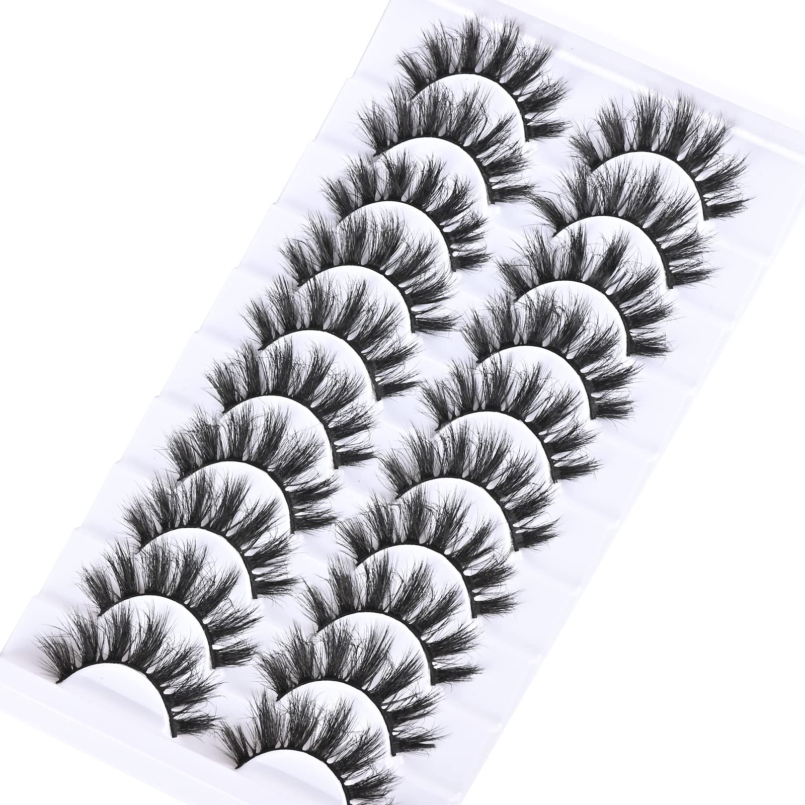 FARRED Fluffy Lashes 10-pair pack offers versatile daily glam options.