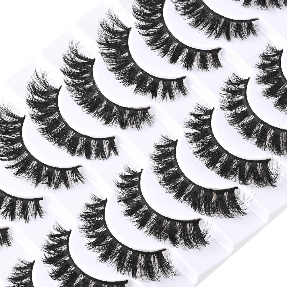 FARRED Mink Lashes Daily-Wear Friendly 10-Pair Multi-Pack.