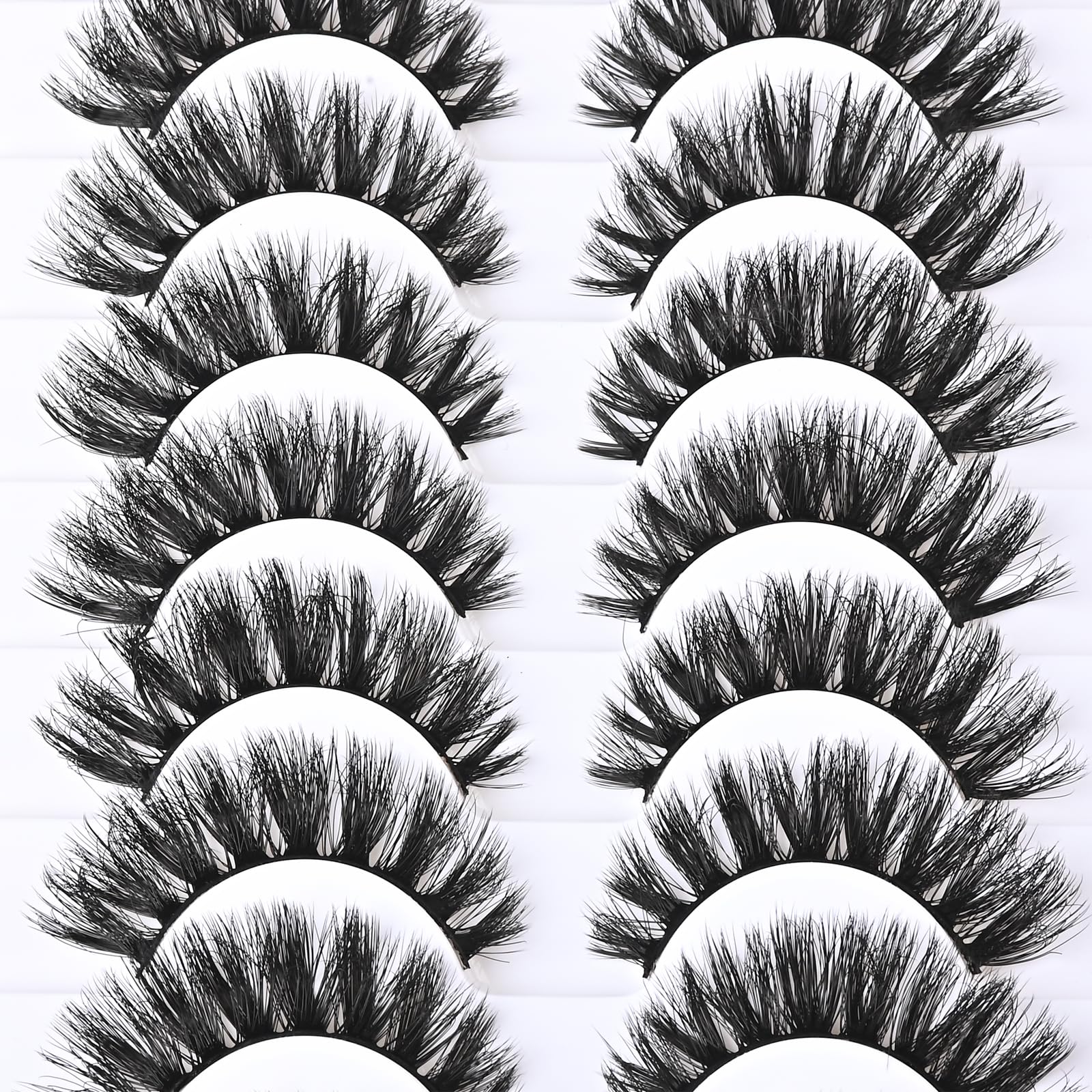 FARRED Mink Lashes Flexible Cotton Band blends with lash line.