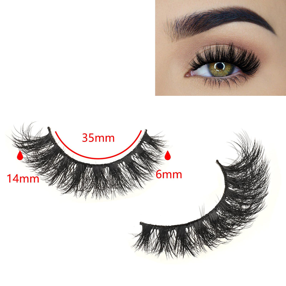 FARRED Mink Lashes Wispy Natural Look Strip for subtle definition.