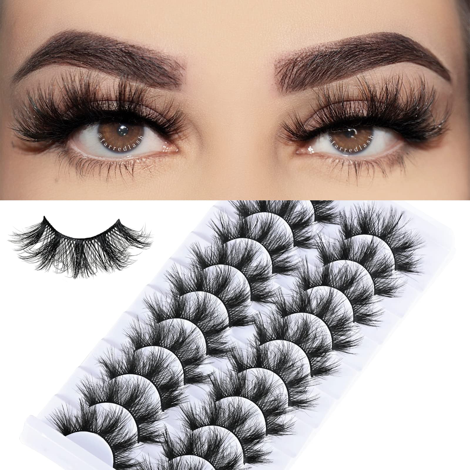 FARRED Wispy Lashes doll-eye look enhances daytime eyes with natural definition.
