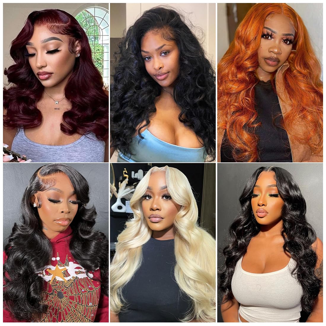 FASCARA 180% density wig demonstrates full, natural-looking volume.