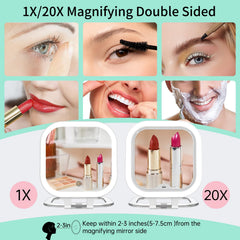 FASCINATE 20X magnification close-up for precise eye and lip work