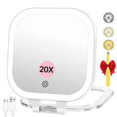 FASCINATE travel makeup mirror front view for compact on-the-go use