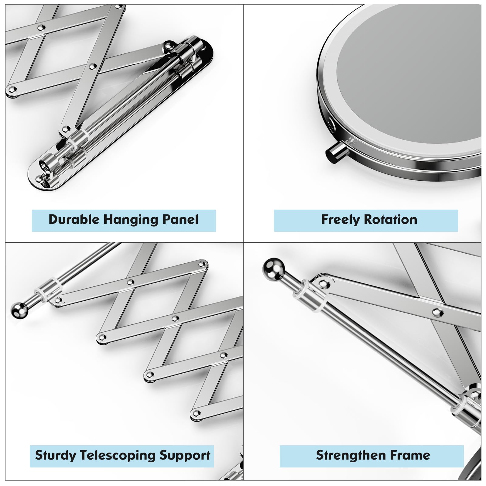 FASCINATE stainless steel construction ensures durability and a sleek finish.