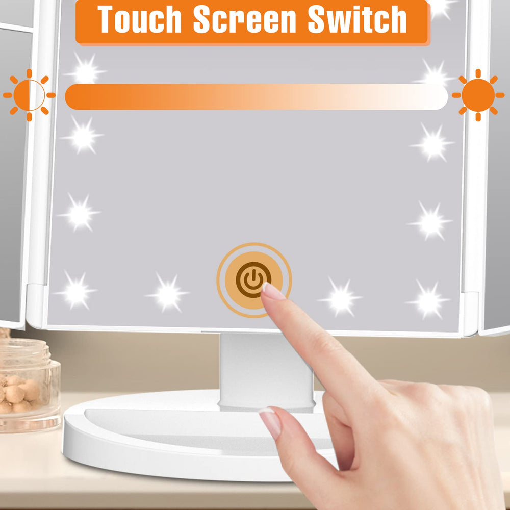 FASCINATE mirror rotates 180 degrees for comfortable viewing angles