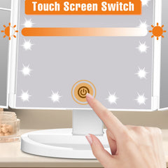 FASCINATE mirror rotates 180 degrees for comfortable viewing angles