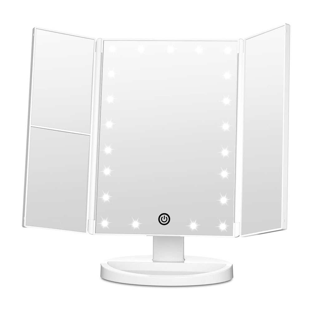 FASCINATE trifold mirror left panel with 2x magnification for precise brows