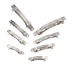 FASHEWELRY iron blank barrette 39mm close-up shows smooth finish for DIY styling.