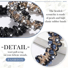 Fashey rhinestone hair ties suit curly or straight hair delivering sparkle and hold