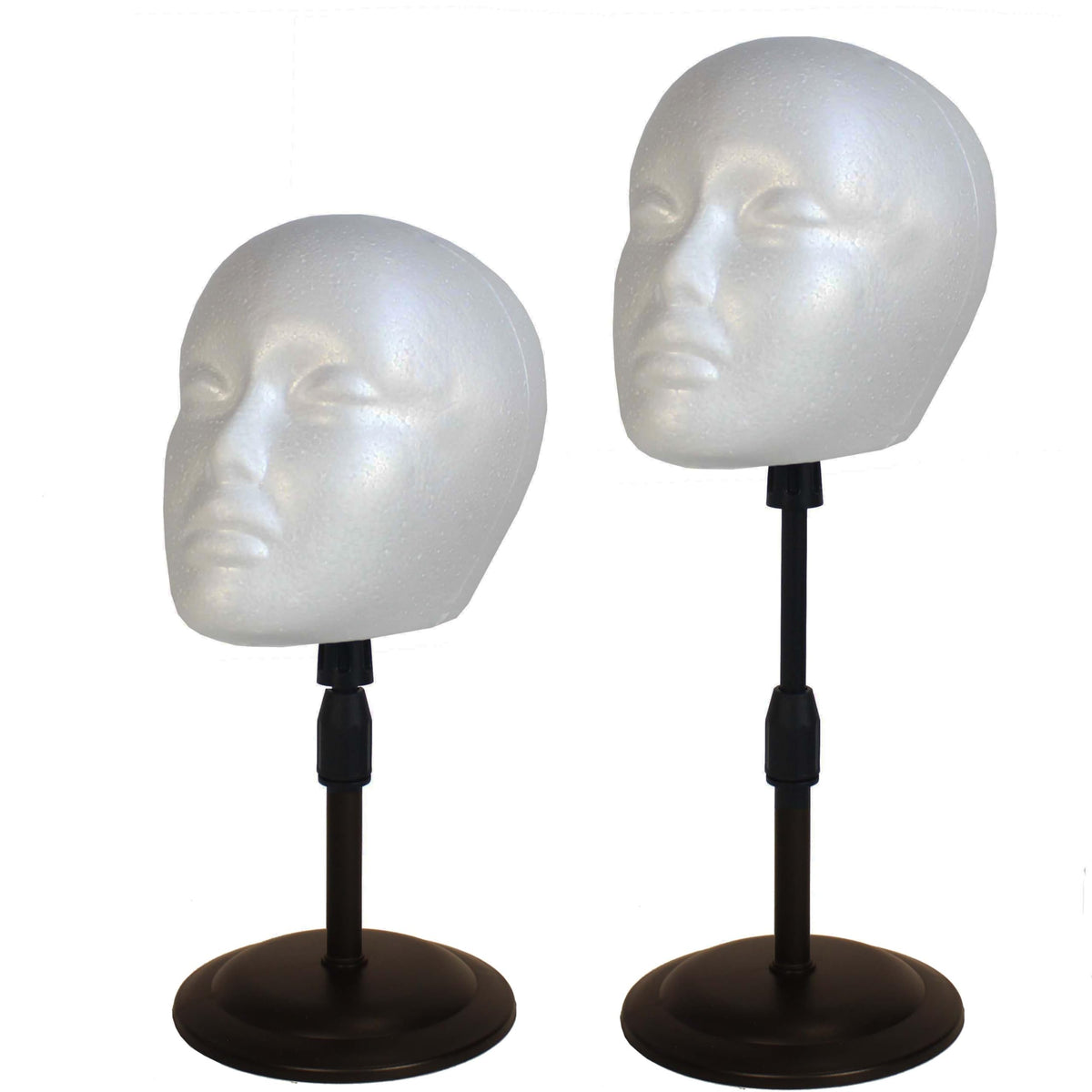 Fashion Do 2-pack adjustable wig stand keeps wigs secure and accessible on your desk.