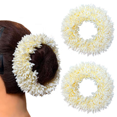 Fashion Fitoor mogra gajra bun setup showcases traditional jasmine-inspired hair decoration for weddings.