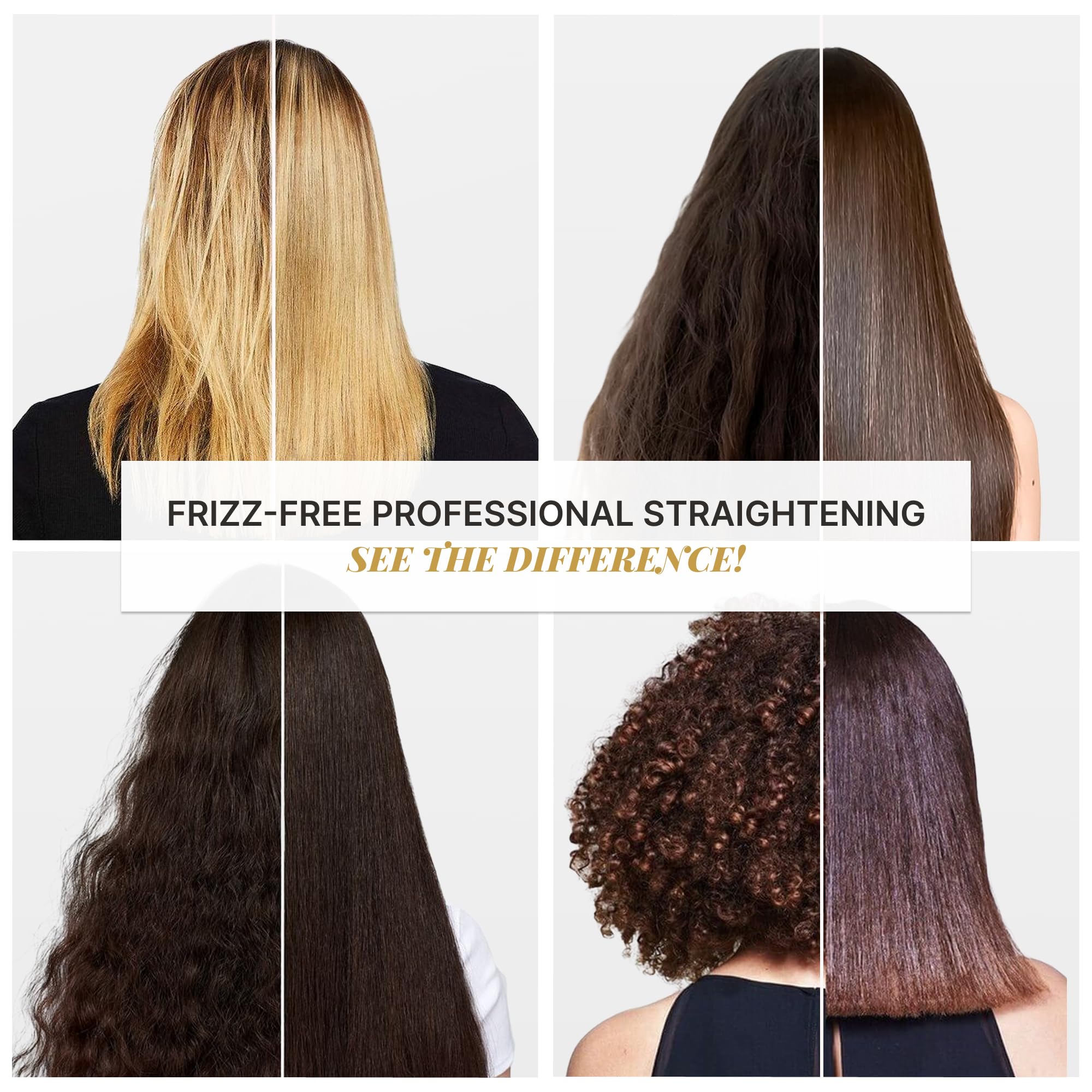 Fashion Gold keratin botox-like shine image showing smoothing effect