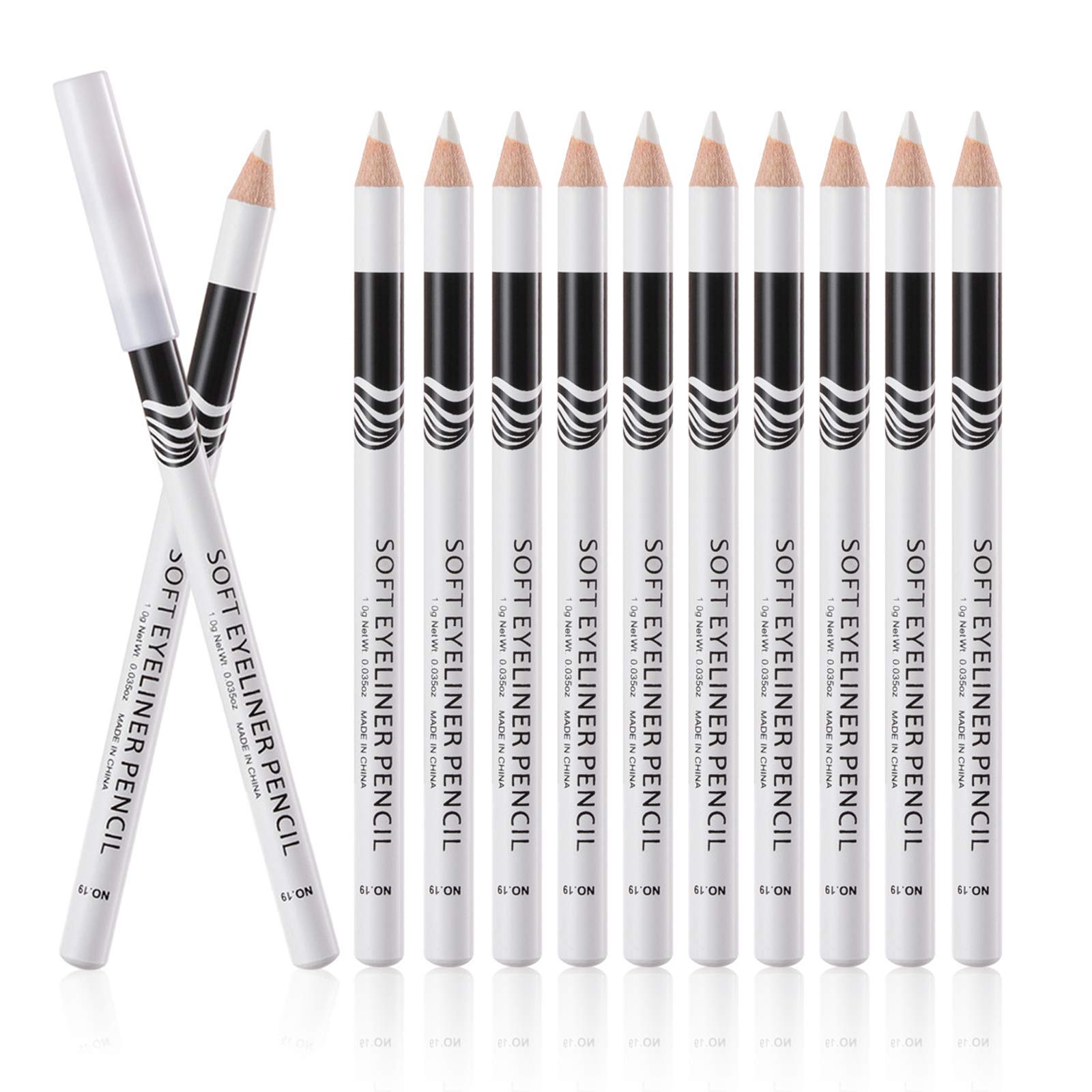 Fashionwu white eyeliner pencil soft-stroke design enables gentle lining.