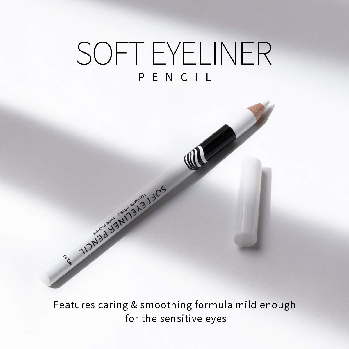 Fashionwu white eyeliner pencil compact and travel-friendly for on-the-go makeup.