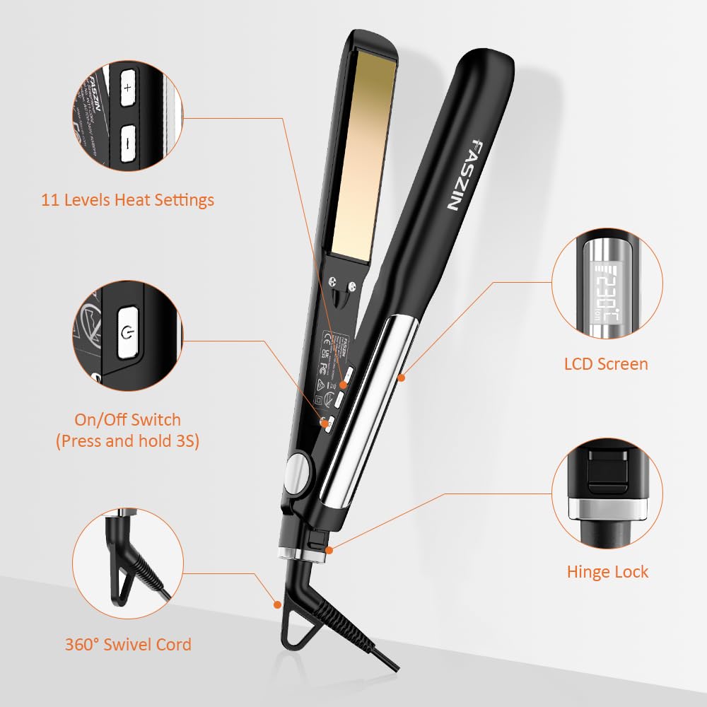 Faszin 3D floating plate adapts to hair for smooth straightening
