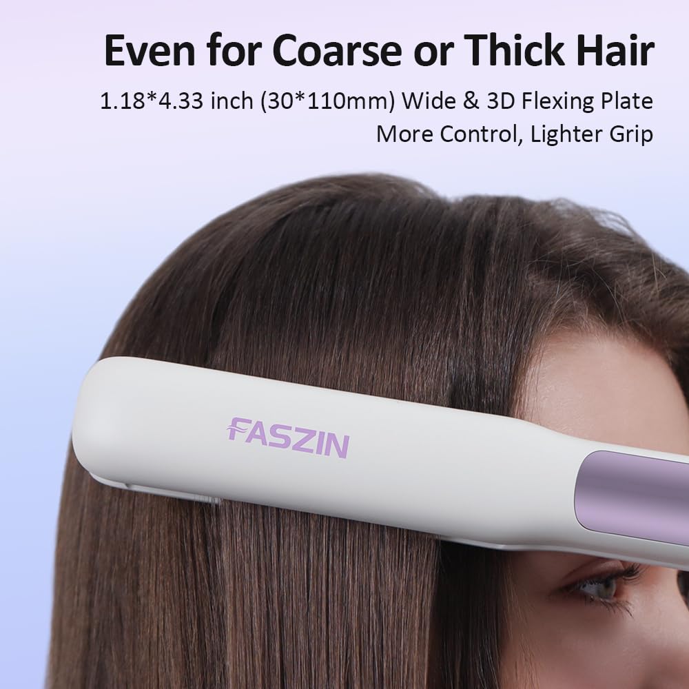 Faszin 3D floating plates adapt to hair for better control.