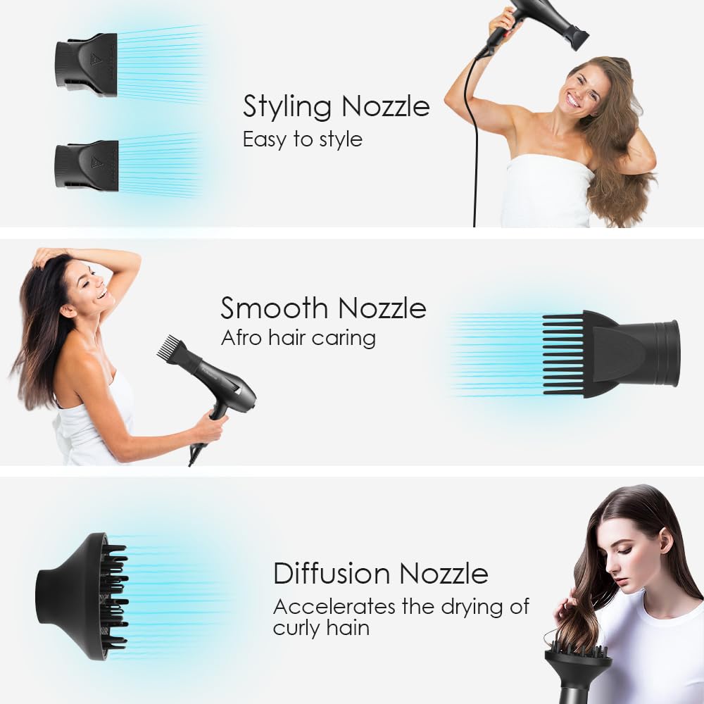 Faszin Ionic Hair Dryer long cable enables styling from any angle.