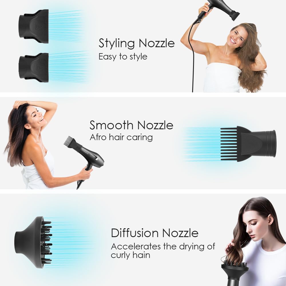Faszin Ionic Salon Hair Dryer ergonomic handle for comfortable long sessions.