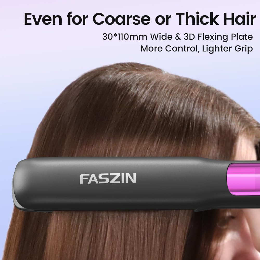 Faszin ion function toggle for additional shine and smoother hair