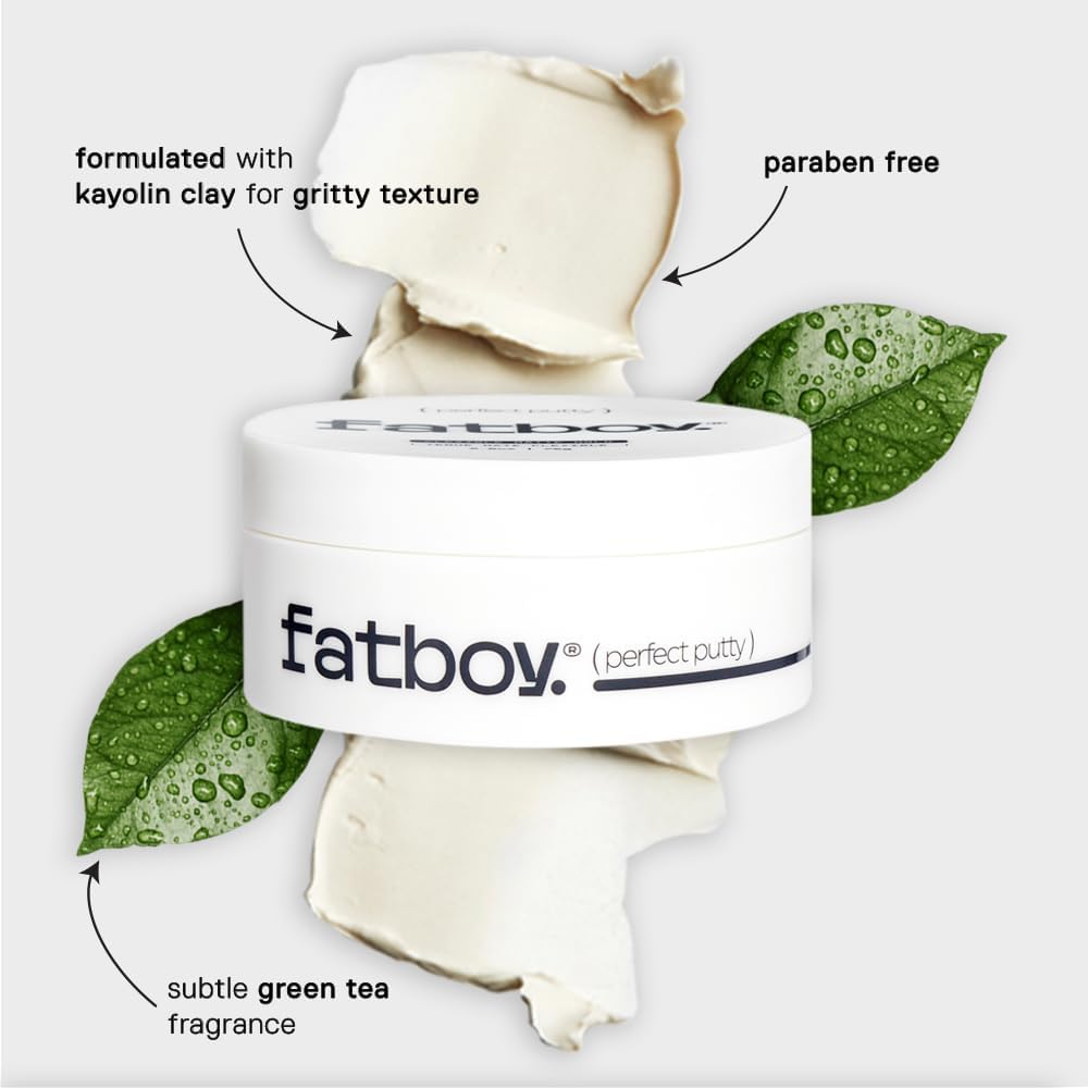 Fatboy Hair Perfect Putty works on all hair types with lightweight hold