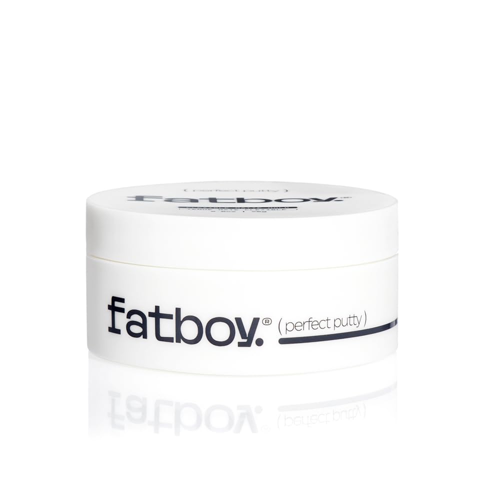 Fatboy Hair Perfect Putty packaging highlighting recyclable packaging for eco-friendly styling