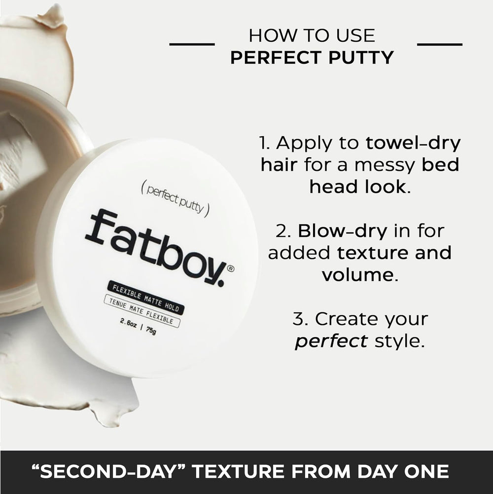 Fatboy Hair Perfect Putty paraben-free and color-safe formula for daily use