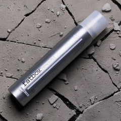 Fatboy Hair Spray Putty application demonstrates light, even distribution for tousled styles.