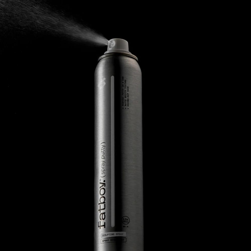 Fatboy Hair Spray Putty recyclable aluminum packaging supports sustainability.