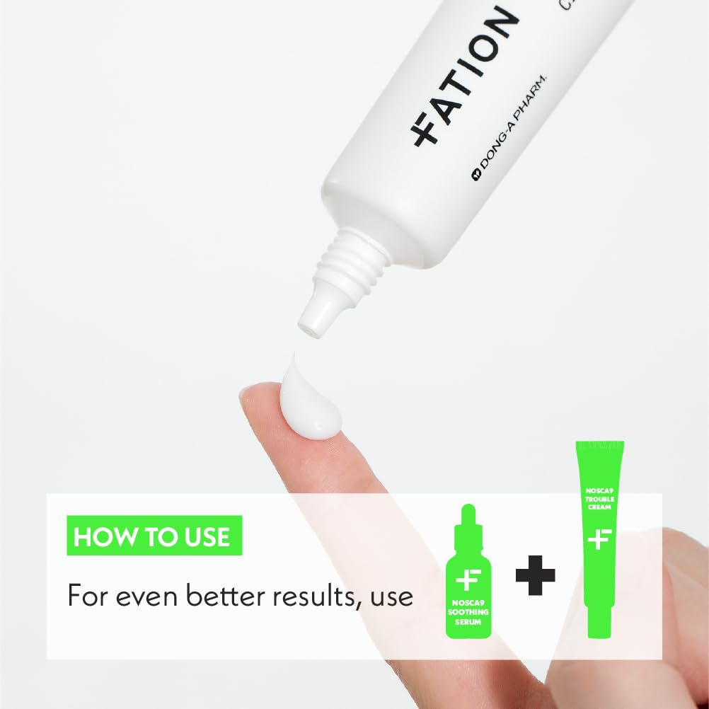 Fation NOSCA9 apple extract image emphasizes sebum control and balance.