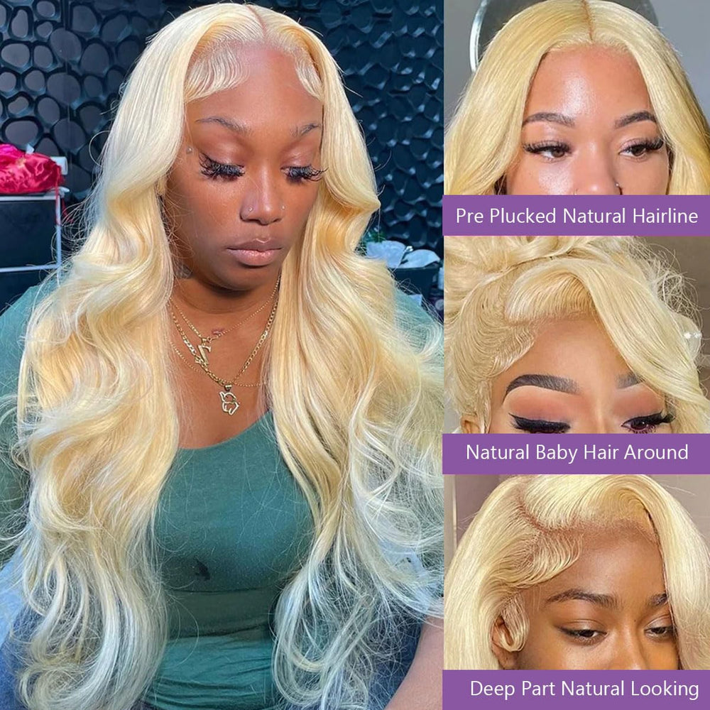 Fayniss 30inch 613 blonde wig glueless cap offers quick wear and comfort.