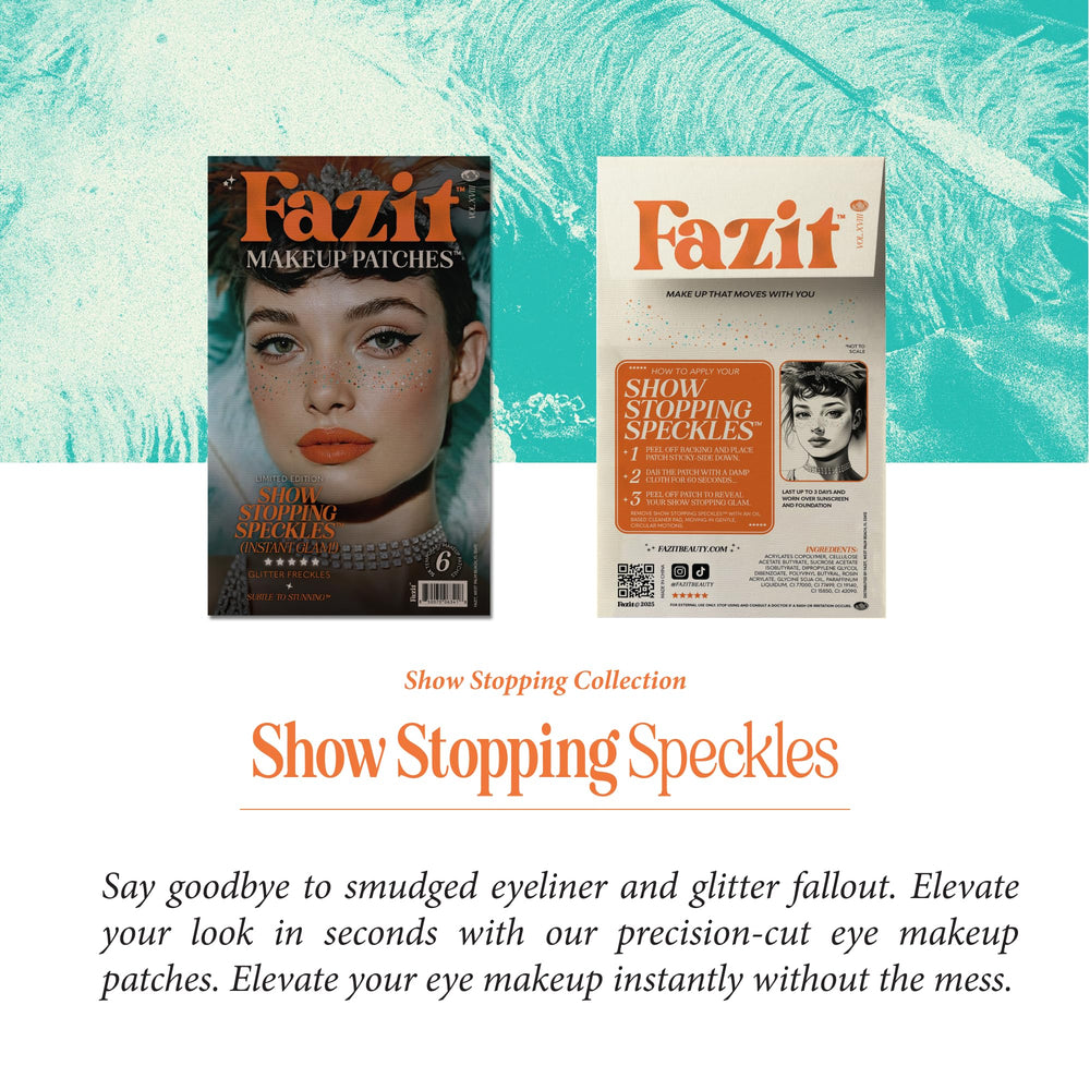 Fazit glow-up patches face accessory for playful glitter without heavy makeup