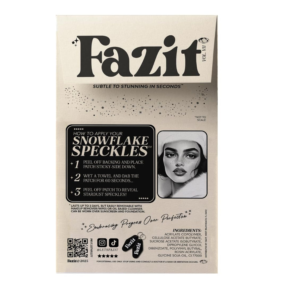 Fazit glow-up patches application shows quick, mess-free sparkle on skin.
