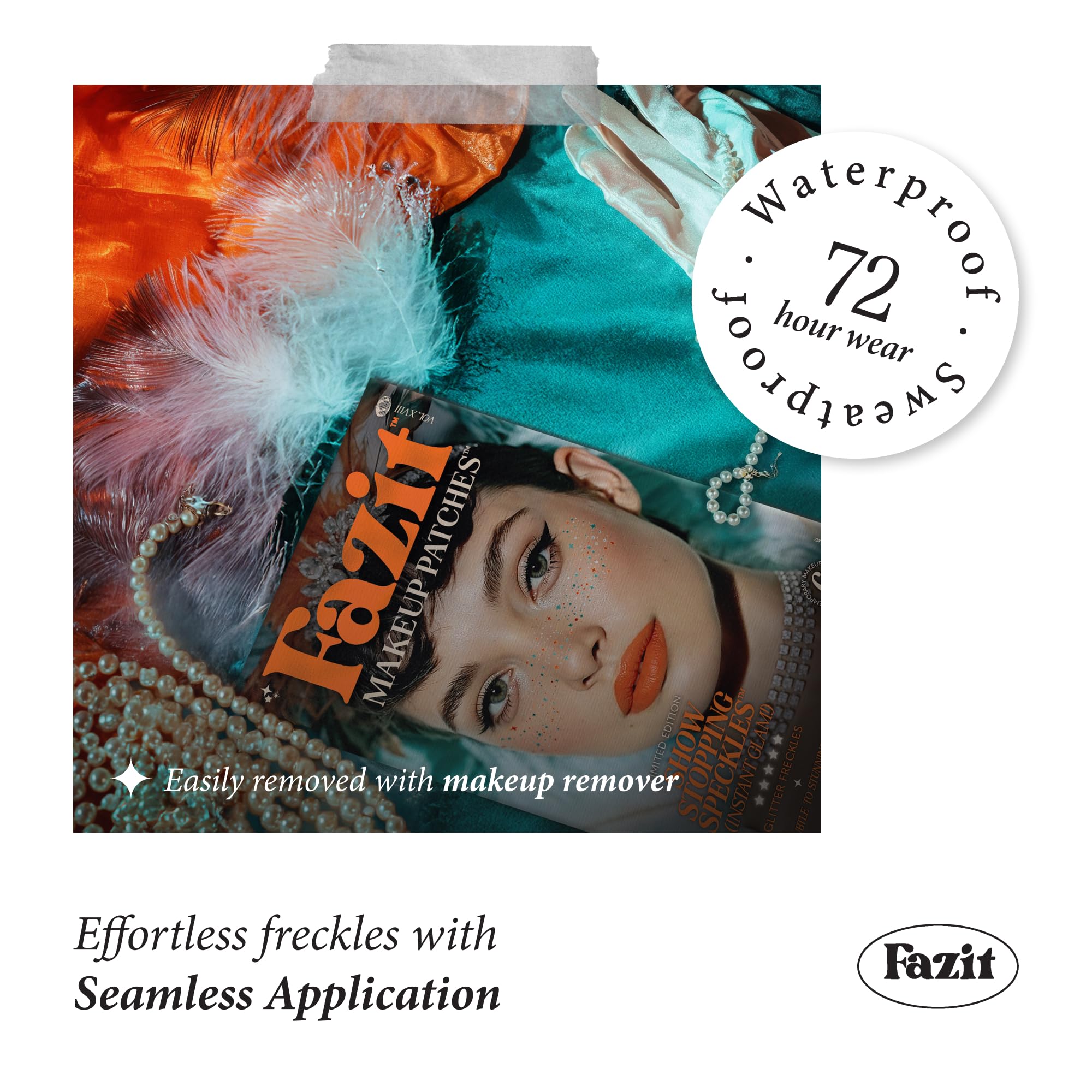 Fazit long-lasting speckle patches worn from dawn to dusk with consistent color