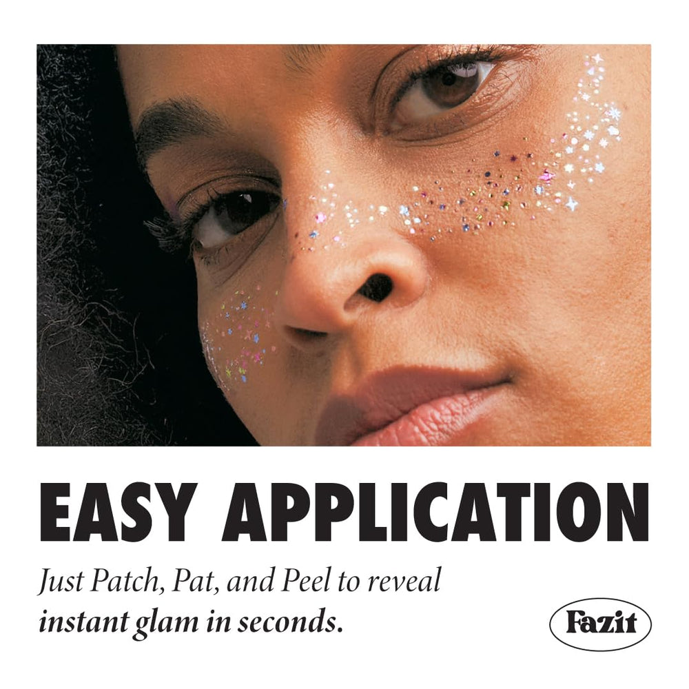 Fazit Makeup Patches Easy application demo showing quick sparkle