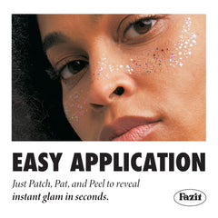 Fazit Makeup Patches Easy application demo showing quick sparkle