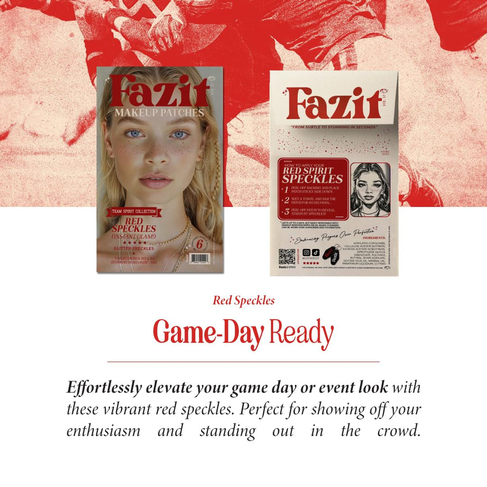 Fazit makeup patches festival look showcases versatile face sparkle for events