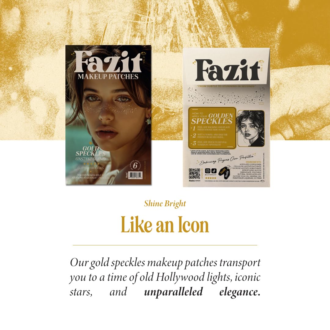 Fazit Gold Speckles patches water-resistant stay put by pool.