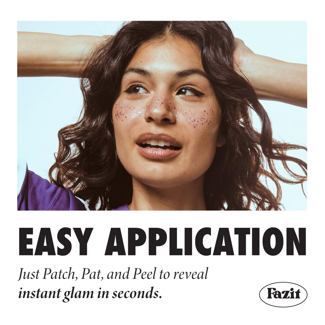 Fazit makeup patches packaging shows easy, portable sparkle for on-the-go looks.