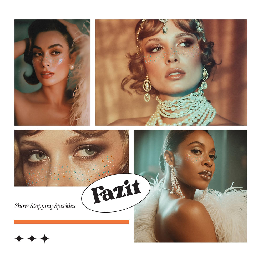 Fazit versatile use speckles suited for festivals, costumes, or daily playful makeup