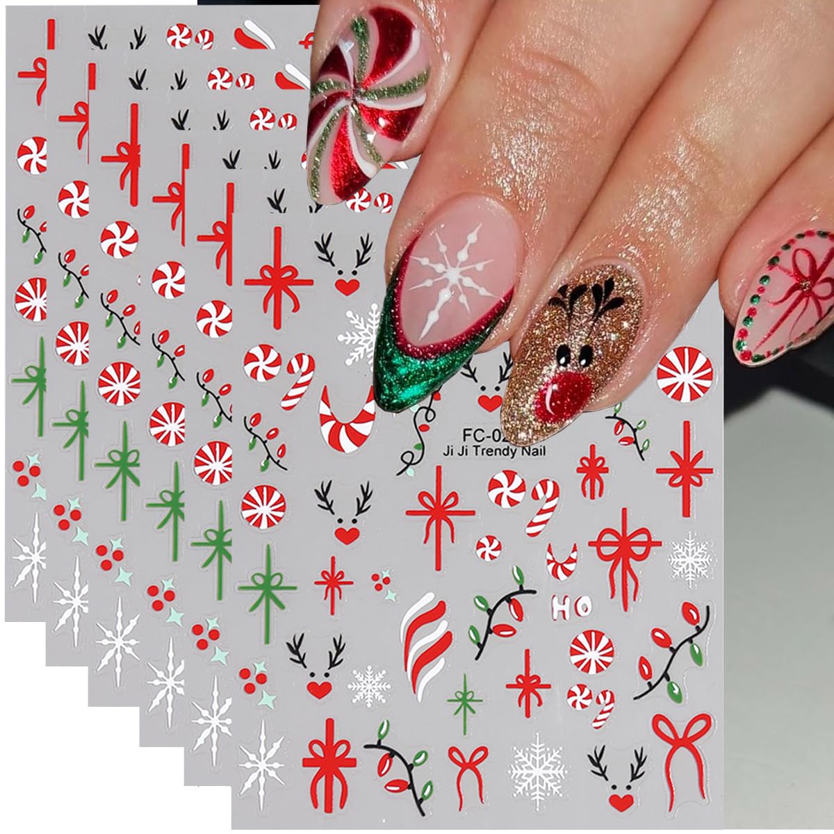 FBABFBUO ornaments pattern offers versatile decor for nails and crafts